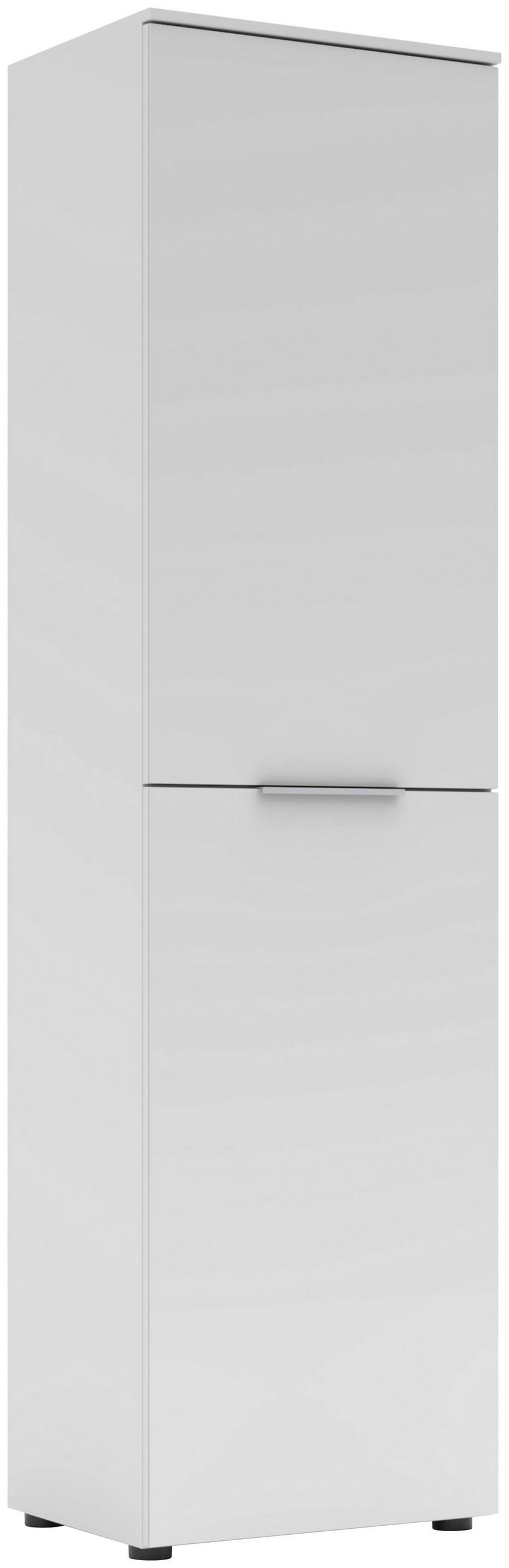 GARDEROBNA OMARA  - barve kroma/bela, Moderno, kovina/leseni material (53/196/41cm) - Voleo