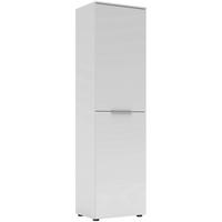 GARDEROBNA OMARA  - barve kroma/bela, Moderno, kovina/leseni material (53/196/41cm) - Voleo