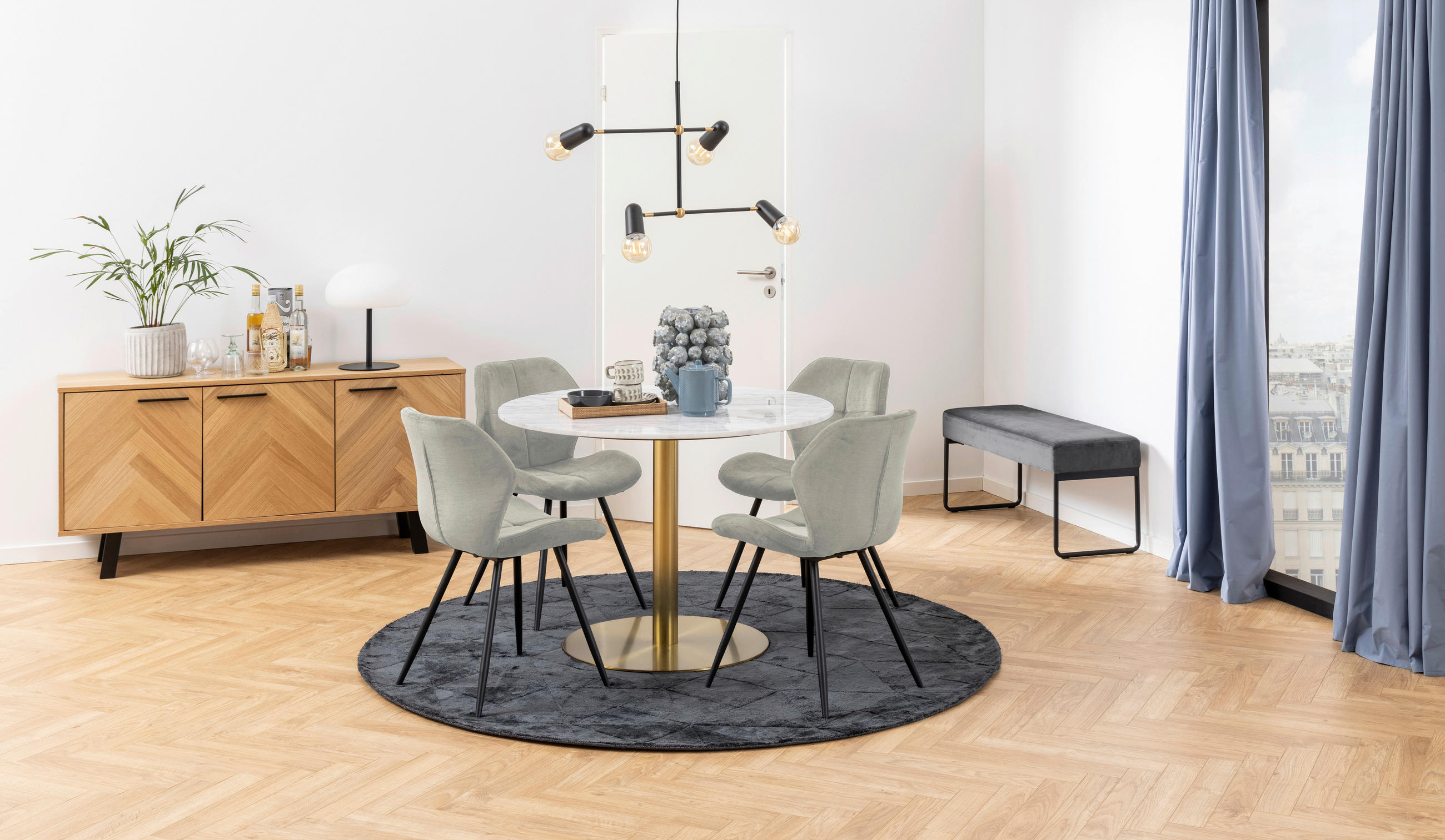 STOL stål  - sandfärgad/svart, Trend, metall/textil (48/82,5/55cm) - Best Price