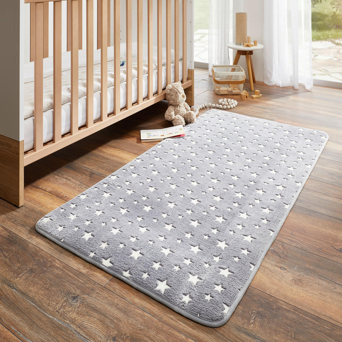 KINDERTEPPICH 120/160 cm  - Hellgrau/Grau, Design, Kunststoff (120/160cm) - Ben'n'jen