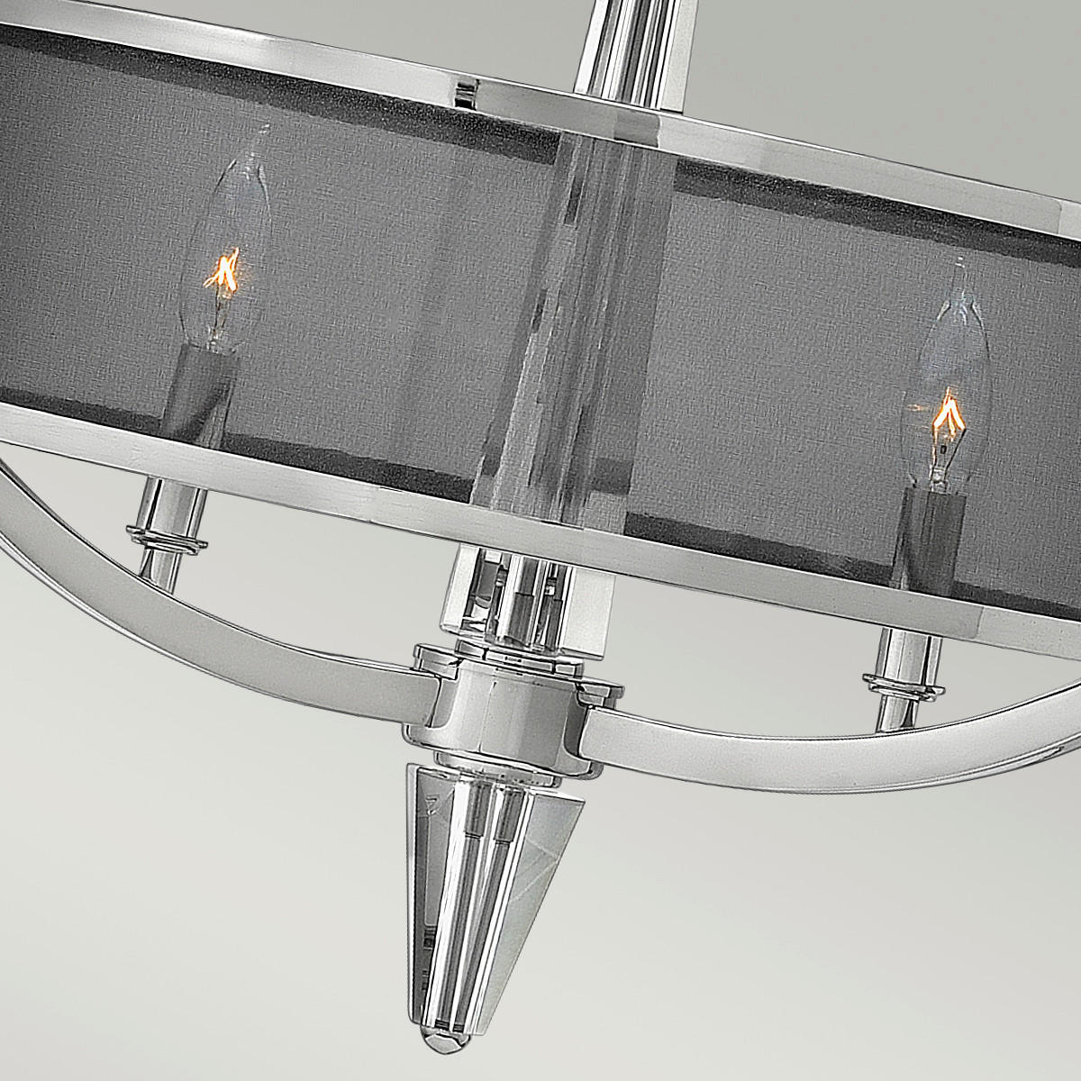 HÄNGELEUCHTE 53.9/67.3 cm    - Nickelfarben, Konventionell, Glas/Metall (53.9/67.3cm) - Elstead Lighting