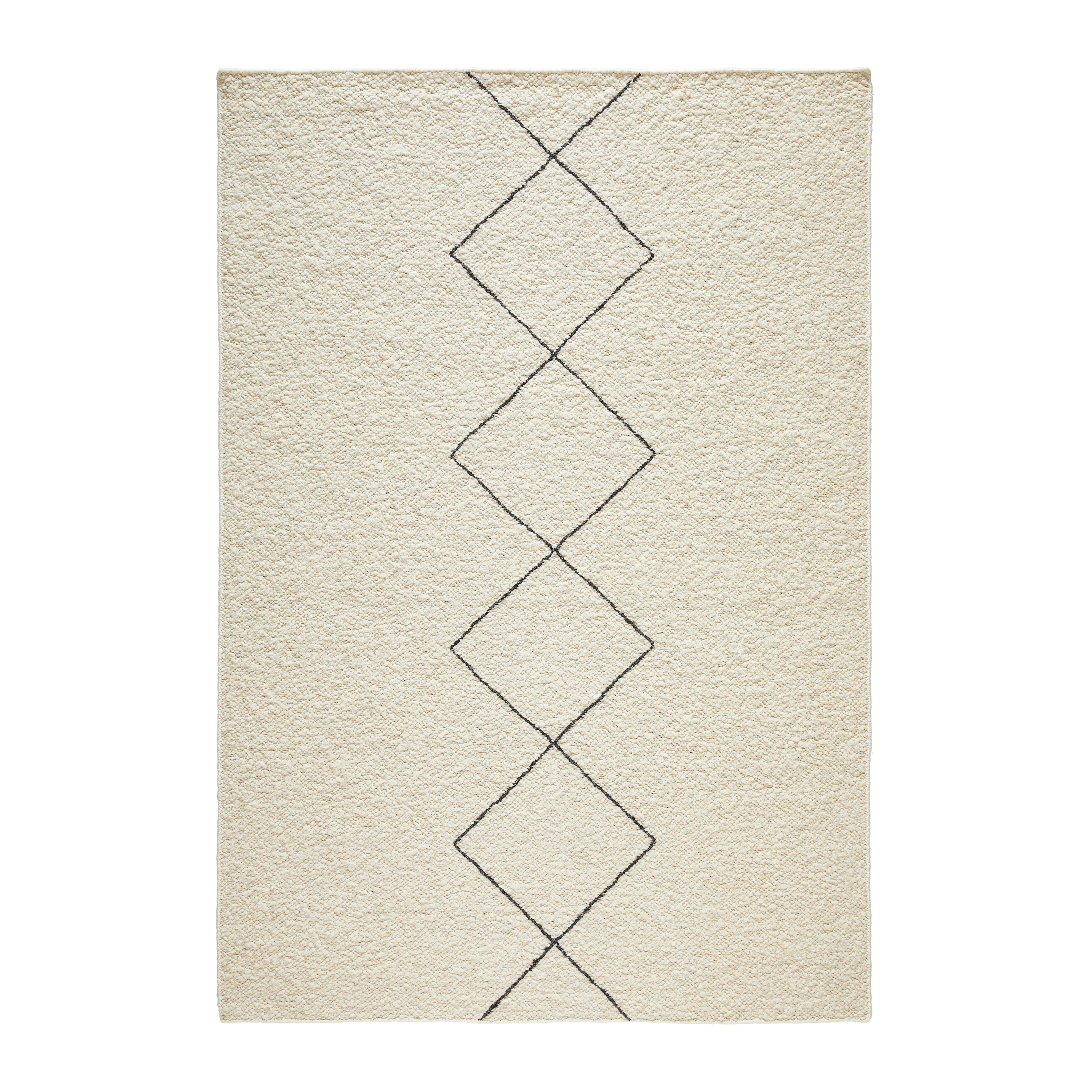 Linea Natura RUČNĚ TKANÝ KOBEREC, 160/230 cm, bílá - bílá - textil