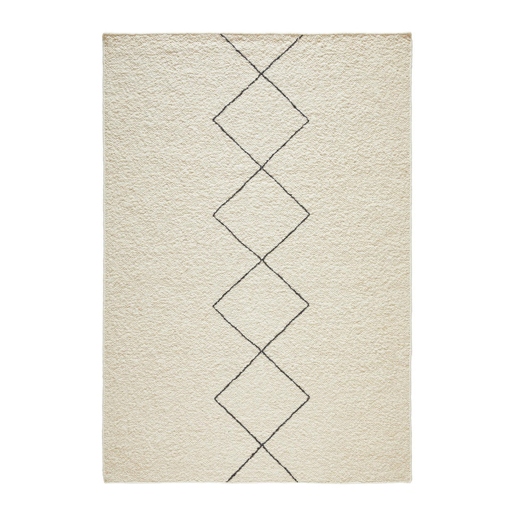 Linea Natura RUČNĚ TKANÝ KOBEREC, 160/230 cm, bílá - bílá - textil