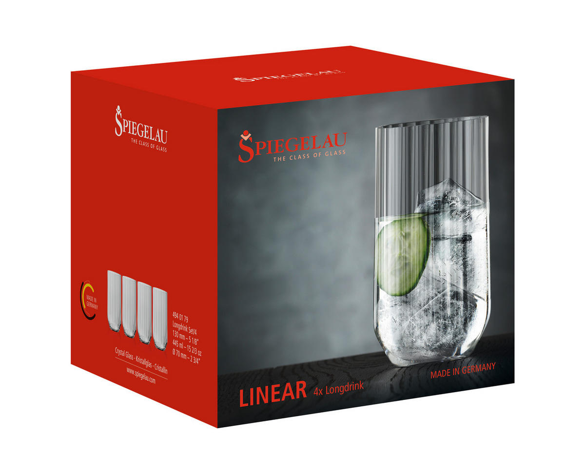 GLÄSERSET Linear  4-teilig  - LIFESTYLE, Glas - Spiegelau
