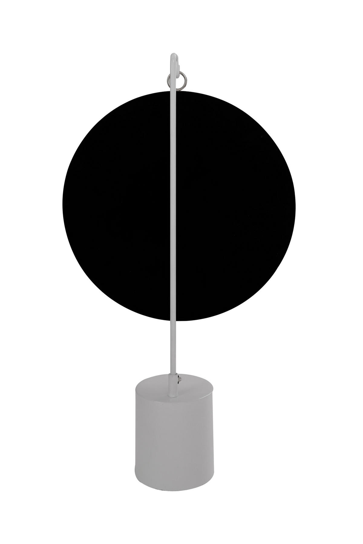 SCHMINKSPIEGEL  - Silberfarben/Weiß, LIFESTYLE, Glas/Metall (41/75/14cm) - Kayoom