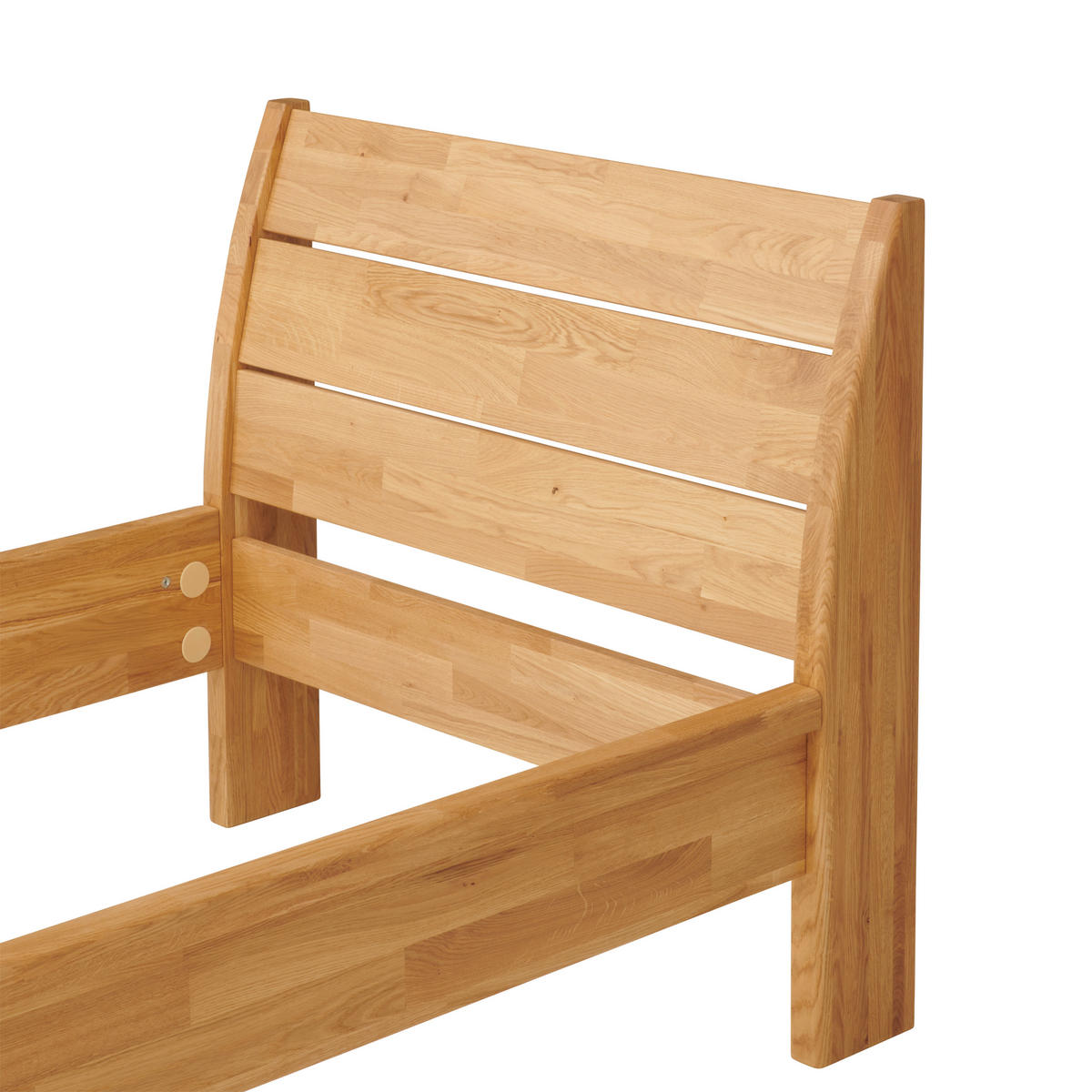 BETT 90/200 cm  in Wildeiche   - Wildeiche, Modern, Holz (90/200cm) - MID.YOU