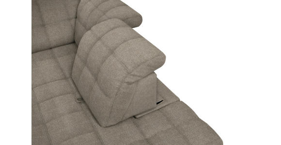 ECKSOFA in Webstoff Beige 216/297 cm - Beige/Schwarz, Design, Holz/Textil (216/297cm) - Xora