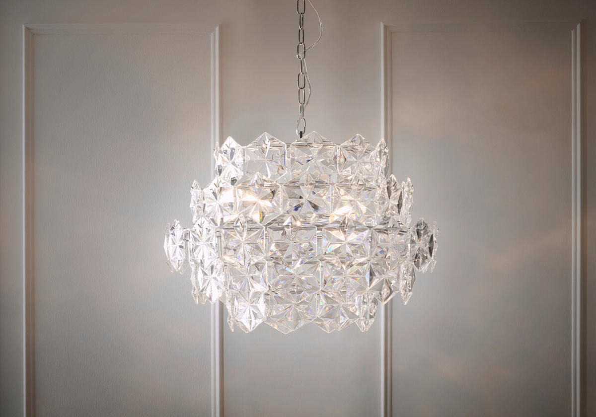 KRONLEUCHTER 58/150 cm   - Klar, KONVENTIONELL, Kunststoff/Metall (58/150cm) - By Rydéns
