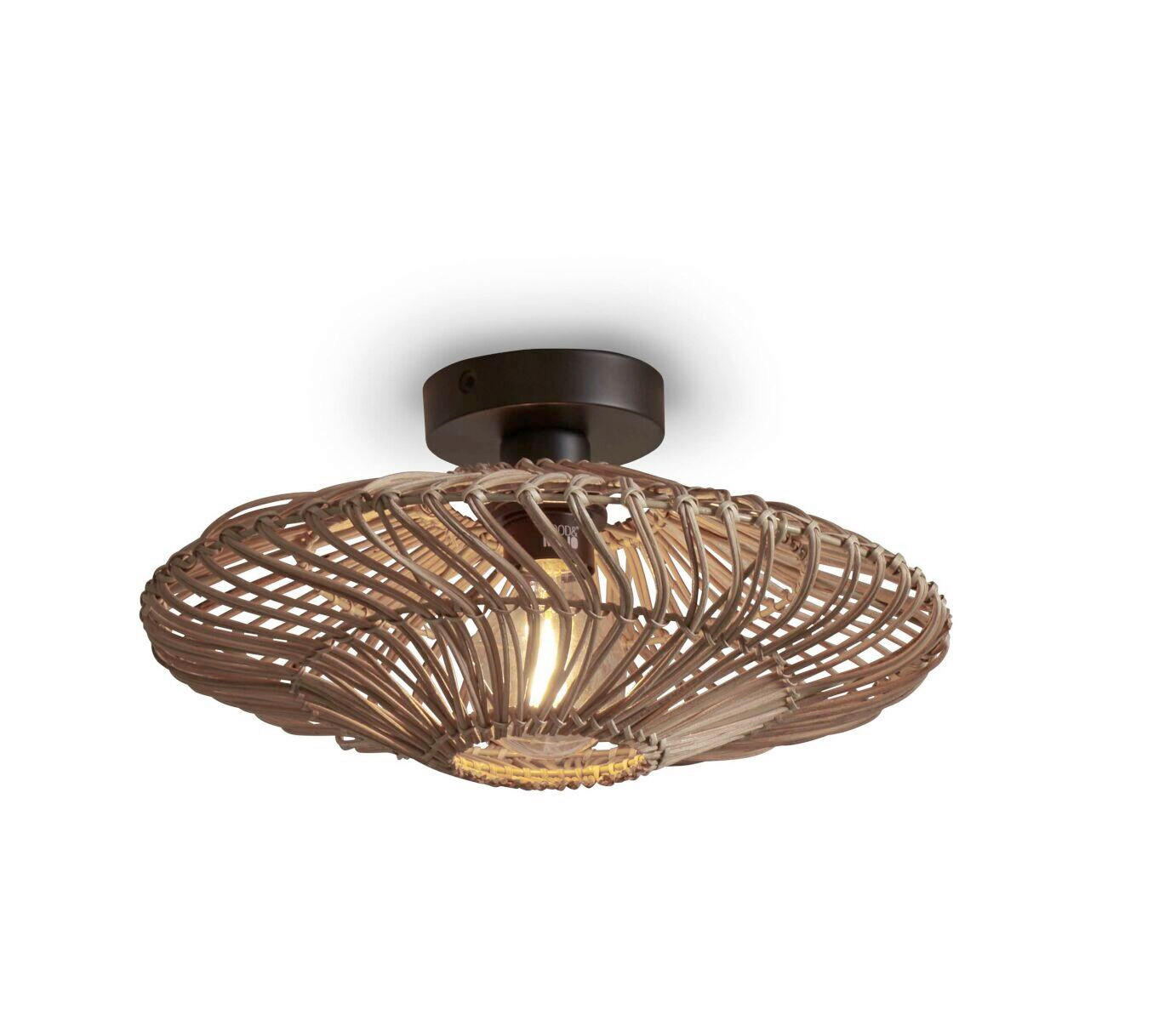 TAKLAMPA GOOD&MOJO  40/12 cm  - naturfärgad, Trend, naturmaterial (40/12cm) - Good & Mojo