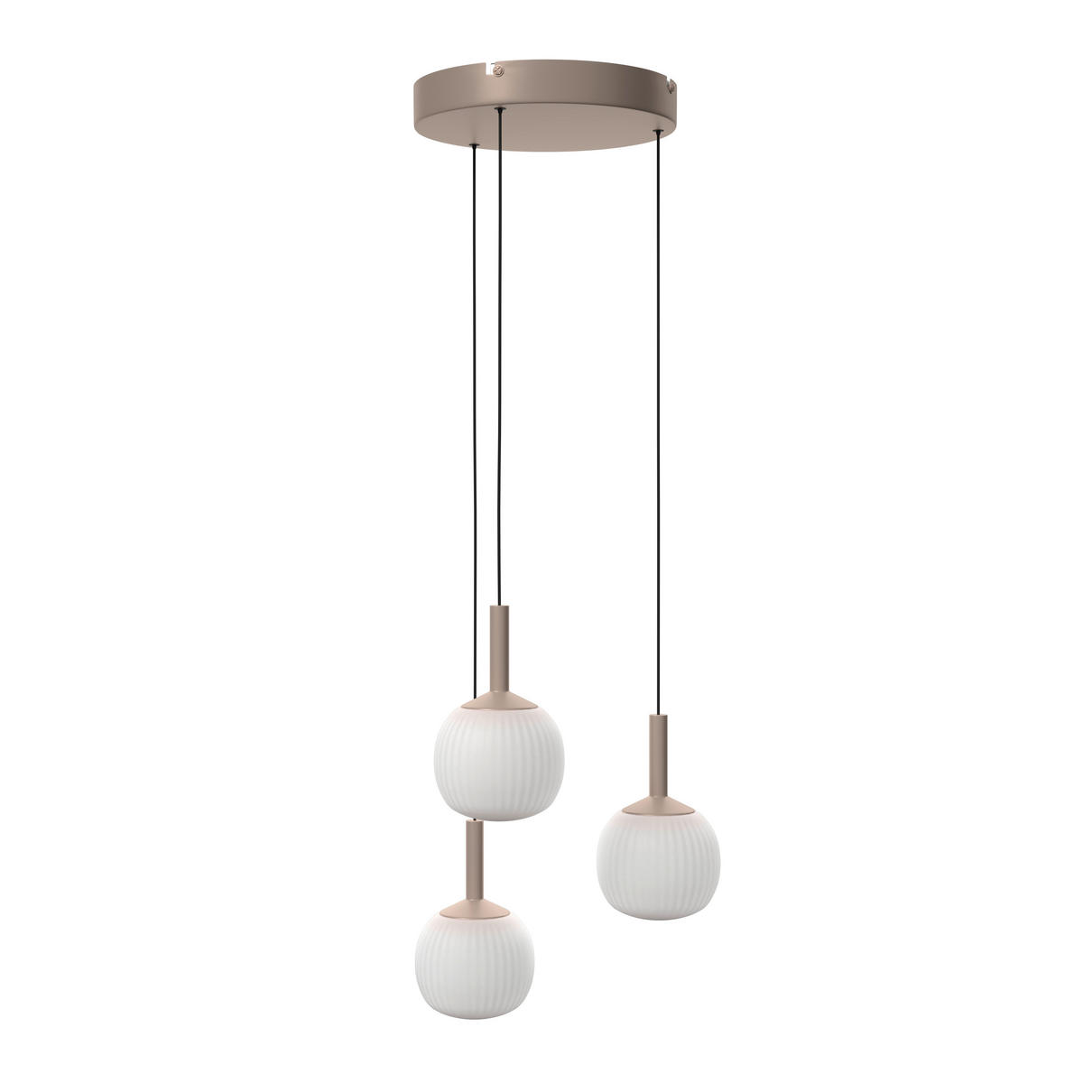LED-HÄNGELEUCHTE 43/150 cm    - Weiss, Design, Glas/Metall (43/150cm) - Novel