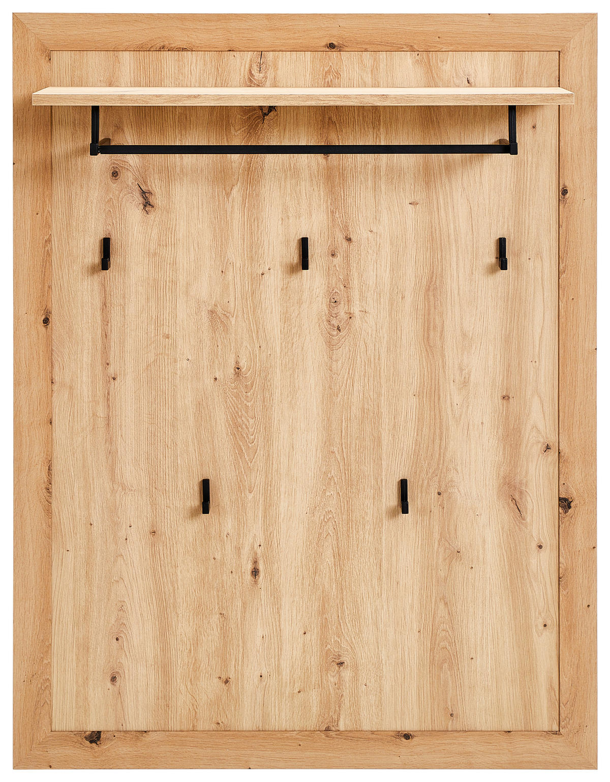 GARDEROBENPANEEL  in 85/110/27 cm  - Eiche Artisan, LIFESTYLE, Holzwerkstoff/Metall (85/110/27cm) - Xora
