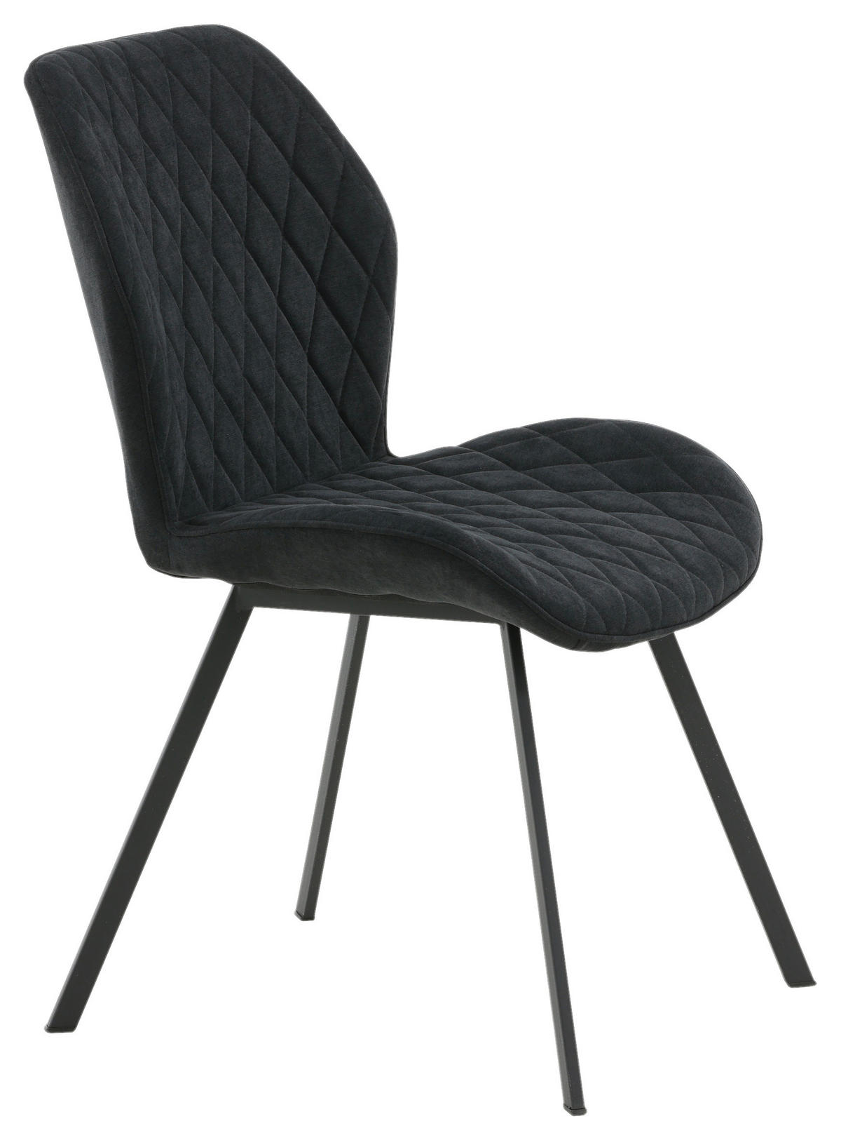 STOLSET 2 styck stål textilväv  - svart, Design, metall/textil (50/90/63cm) - Livetastic