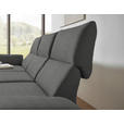 ECKSOFA  in Flachgewebe Dunkelgrau  175-224/255-365 cm  - Dunkelgrau/Schwarz, Design, Textil/Metall (175-224/255-365cm) - Dieter Knoll