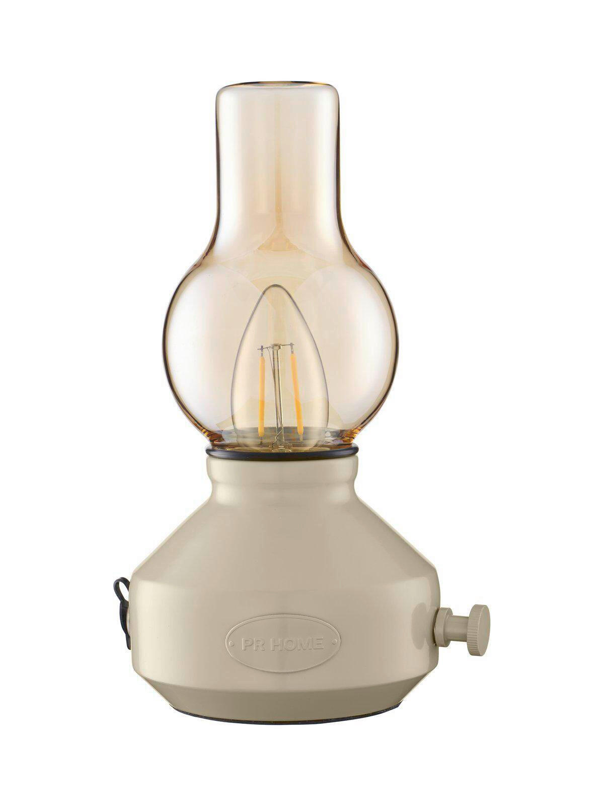 AKKU-TISCHLEUCHTE Glimt 21/25 cm  - Beige/Weiß, Trend, Metall (21/25cm) - PR Home