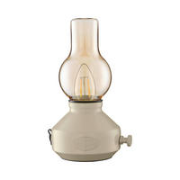 AKKU-TISCHLEUCHTE Glimt 21/25 cm  - Beige/Weiß, Trend, Metall (21/25cm) - PR Home