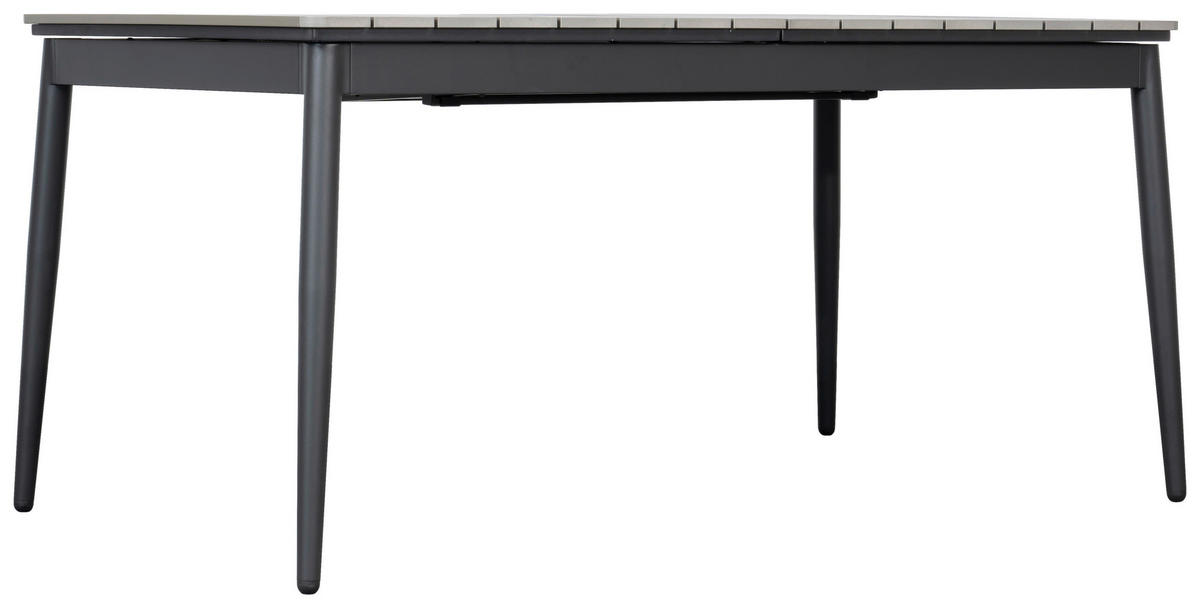 GARTENTISCH 160-240/90/78 cm Metall, Kunststoff rechteckig  - Anthrazit/Grau, MODERN, Kunststoff/Metall (160-240/90/78cm) - Ambia Garden