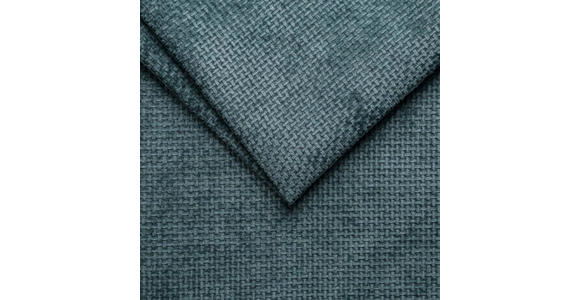 ECKSOFA Blau Struktur  - Blau/Schwarz, KONVENTIONELL, Textil/Metall (230/164cm) - Carryhome