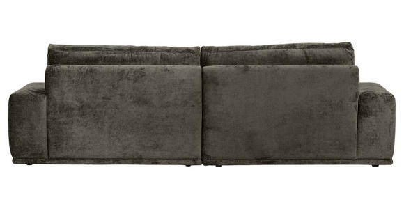 BIGSOFA Chenille Dunkelgrau  - Dunkelgrau/Schwarz, KONVENTIONELL, Kunststoff/Textil (282/73/115cm) - Carryhome