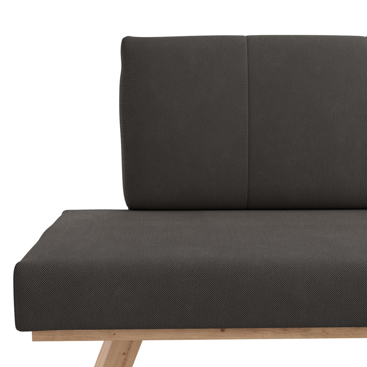 ECKBANK 185/150 cm Webstoff Anthrazit   - Eichefarben/Anthrazit, KONVENTIONELL, Textil (185/150cm)