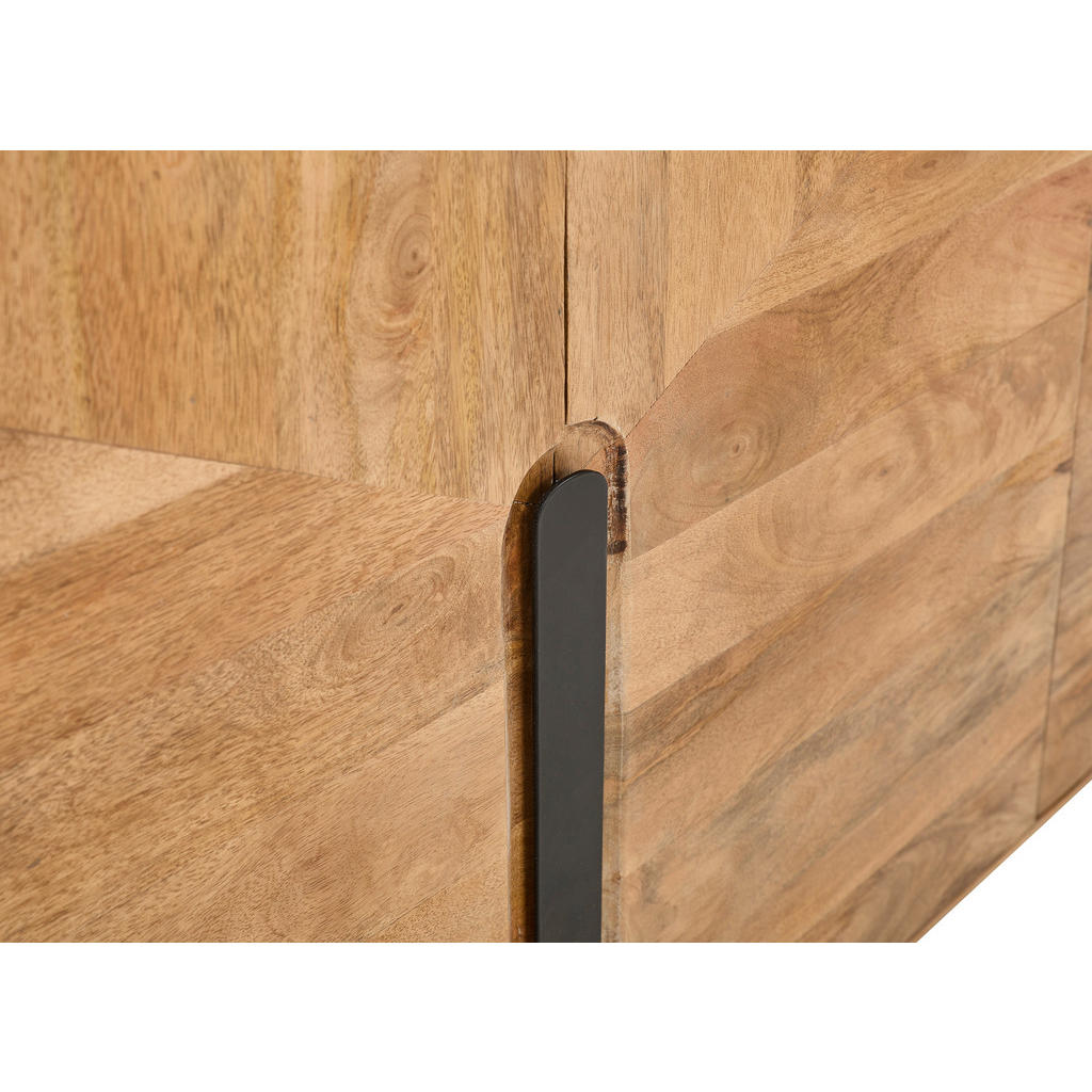 Thumbnail - Livetastic Sideboard, Natur, Holz, Mangoholz, Holz, 4 Fächer, 170x80x45 cm, Holzmöbel, Kleinmöbel Holz, Holzkommoden, Si...