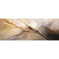 ÖLGEMÄLDE Landschaft & Natur, Abstraktes, Strukturen 150/50 cm  - Multicolor, LIFESTYLE, Holzwerkstoff/Textil (150/50cm) - Monee