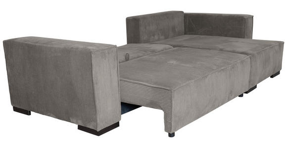 ECKSOFA Mokka Cord - Braun/Mokka, KONVENTIONELL, Holz/Textil (230/190cm) - Carryhome