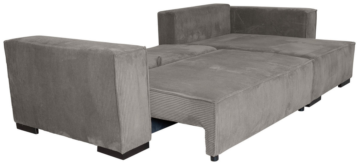 ECKSOFA in Cord Mokka  - Braun/Mokka, KONVENTIONELL, Holz/Textil (230/190cm) - Carryhome
