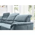 ECKSOFA Blau Mikrofaser  - Wildeiche/Blau, KONVENTIONELL, Holz/Textil (224/254cm) - Carryhome