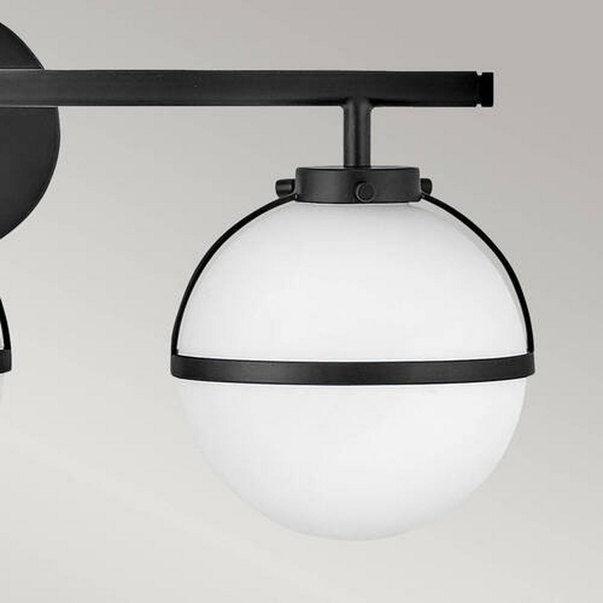 KUPAONSKA SVJETILJKA ZIDNA Elstead Hollis  - crna, Konvencionalno, staklo/metal (60.0/23/19.3cm) - Elstead Lighting