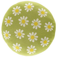 ZIERKISSEN MARGARITI 50 cm  - Gelb/Grün, Natur, Textil (50cm) - Novel