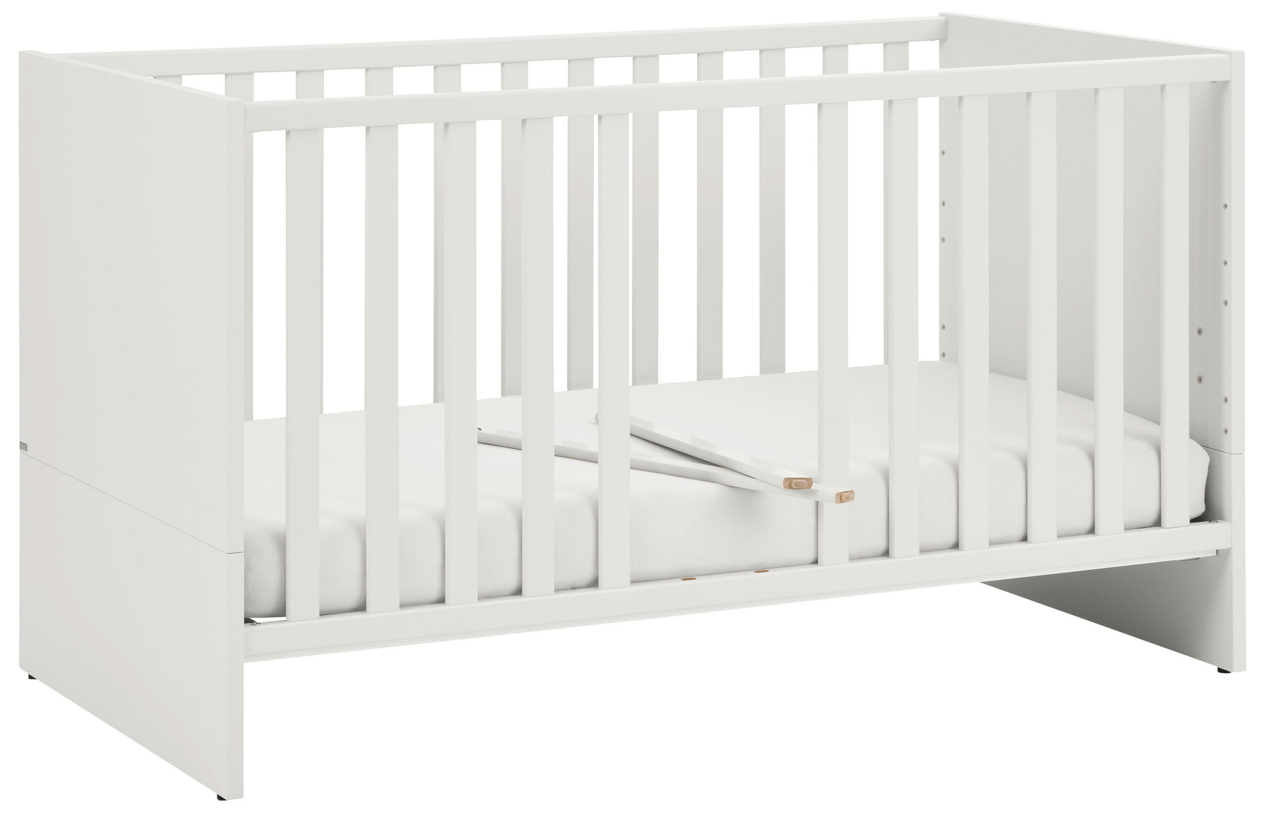 OTROŠKA POSTELJICA Little Snu bukev masivno 145/75/83 cm bela  - bela, Basics, leseni material/les (145/75/83cm) - Paidi