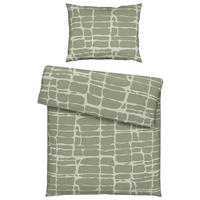 POSTELJNINA CREST 140/200 cm renforcé zelena  - zelena, Konvencionalno, tekstil (140/200cm) - Esposa