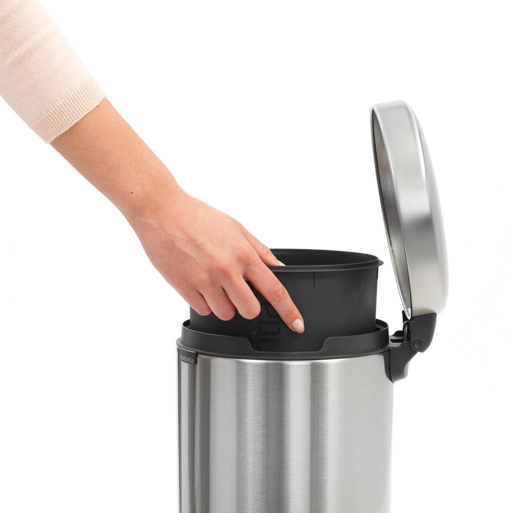 ODPADKOVÝ KÔŠ  5 l - strieborná, Design, kov/plast (20,5/29,1/27,2cm) - Brabantia