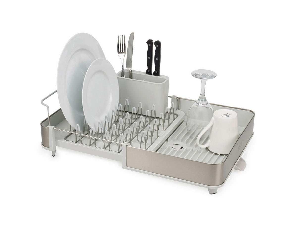 OCEĐIVAČ POSUĐA Extend  - svetlosiva, Osnovno, metal/plastika (36,4/16,1/32cm) - Joseph Joseph