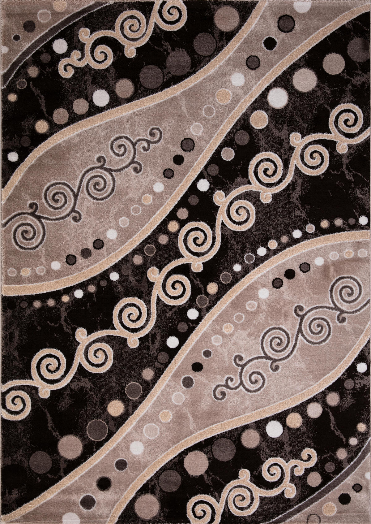 VINTAGE-TEPPICH 80/150 cm Eleysa Dunkelbraun, Hellbraun  - Hellbraun/Dunkelbraun, LIFESTYLE, Textil (80/150cm)