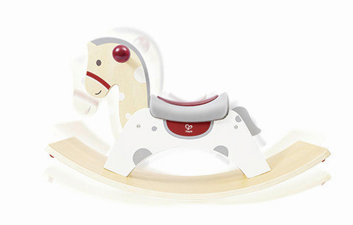 SCHAUKELPFERD - Rot/Buchefarben, Basics, Holz/Holzwerkstoff (70/41,8/30cm) - Hape