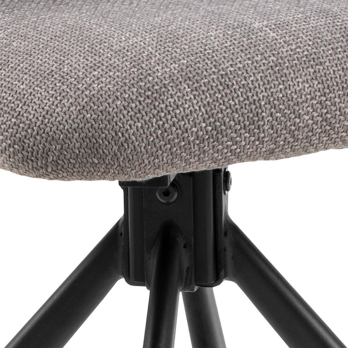 ŽIDLE, šedavě hnědá - černá/šedavě hnědá, Design, kov/textil (46/80/58cm) - MID.YOU