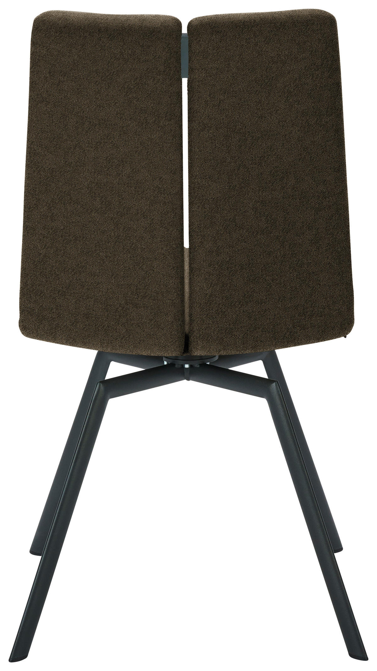 STUHL  Lederauswahl, Stoffauswahl, Typenauswahl Struktur  - Anthrazit/Braun, Design, Textil/Metall (50/92/64cm) - Venjakob