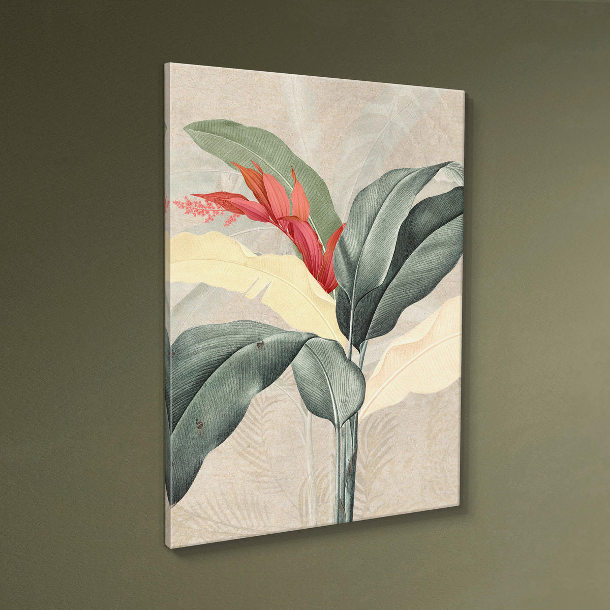 LEINWANDBILD Pflanzen 60/80 cm  - Multicolor, Basics, Holz/Textil (60/80cm)