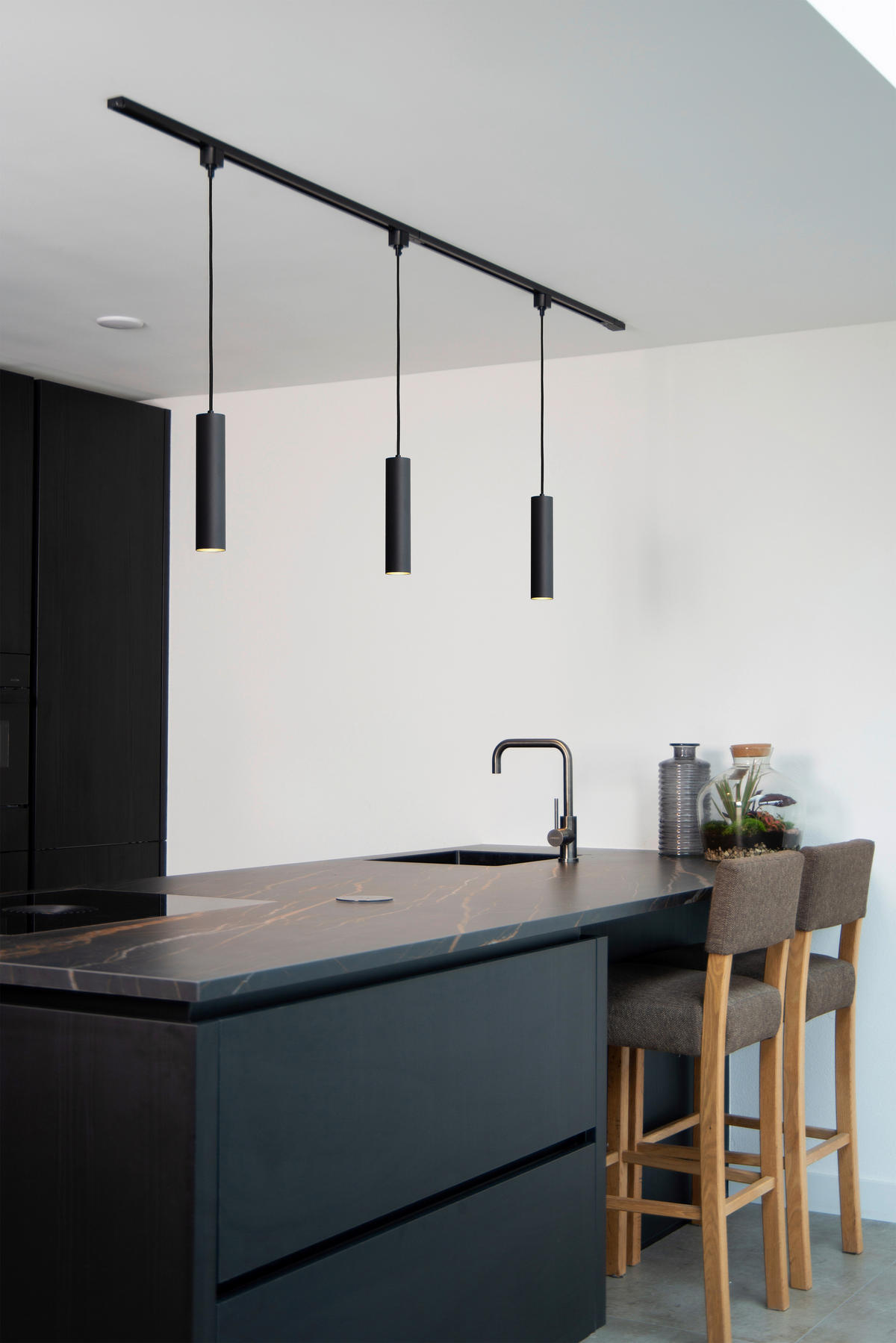 SCHIENENSYSTEM Track 5.6/5.6/155 cm   - Schwarz, Basics, Metall (5.6/5.6/155cm) - Lucide