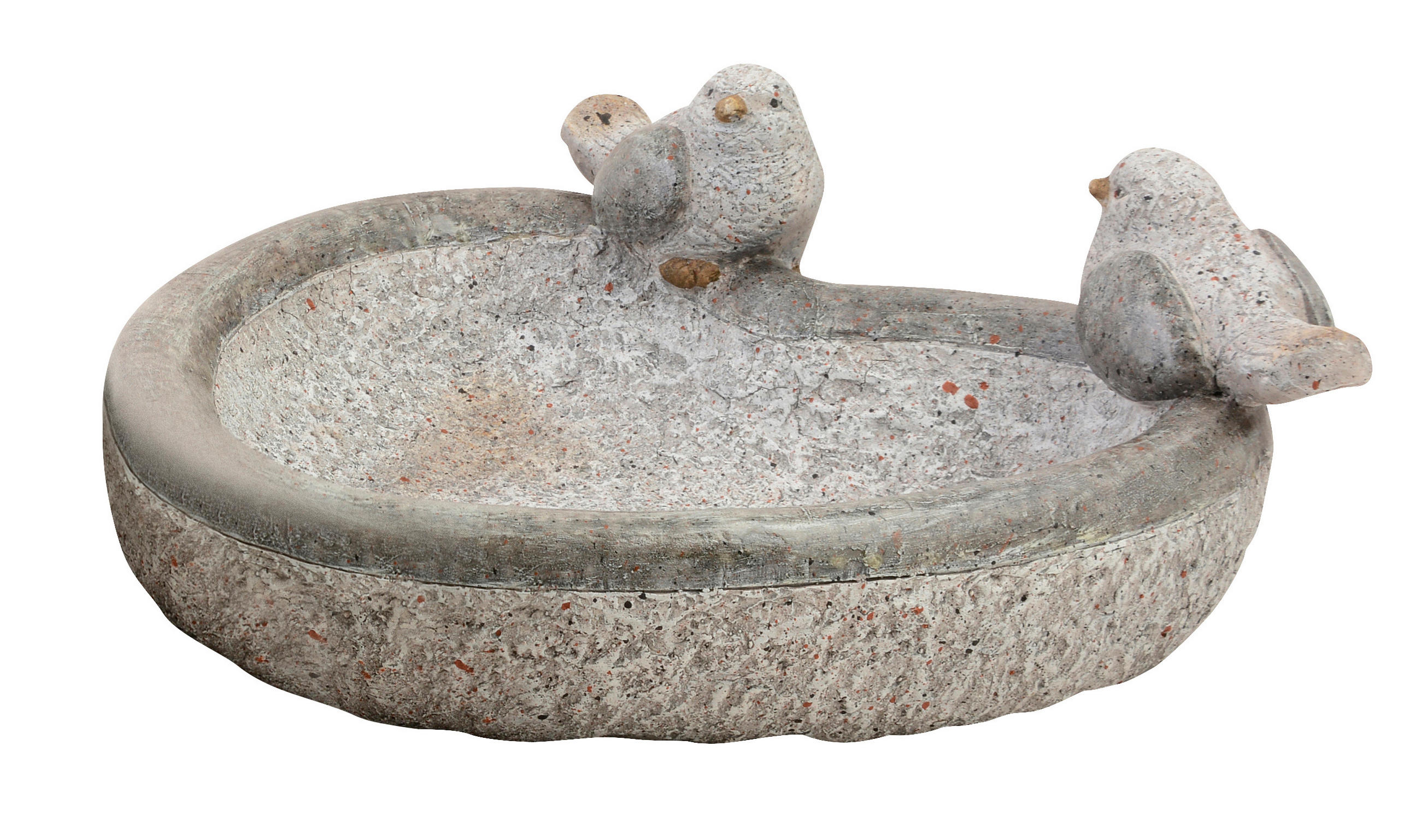 Vogeltränke klein - Grau, LIFESTYLE, Kunststoff (30cm) - Atrigo