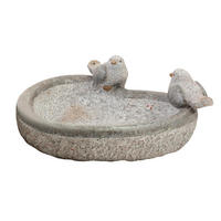 Vogeltränke klein - Grau, LIFESTYLE, Kunststoff (30cm) - Atrigo