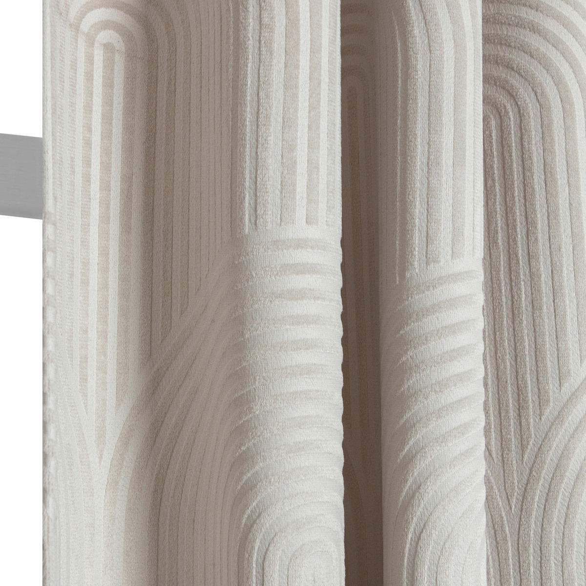 FERTIGVORHANG  blickdicht   140/280 cm  - Ecru, Basics, Textil (140/280cm)