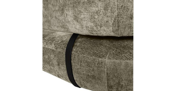 ECKSOFA Taupe Chenille  - Taupe/Schwarz, Design, Holz/Textil (265/200cm) - Landscape