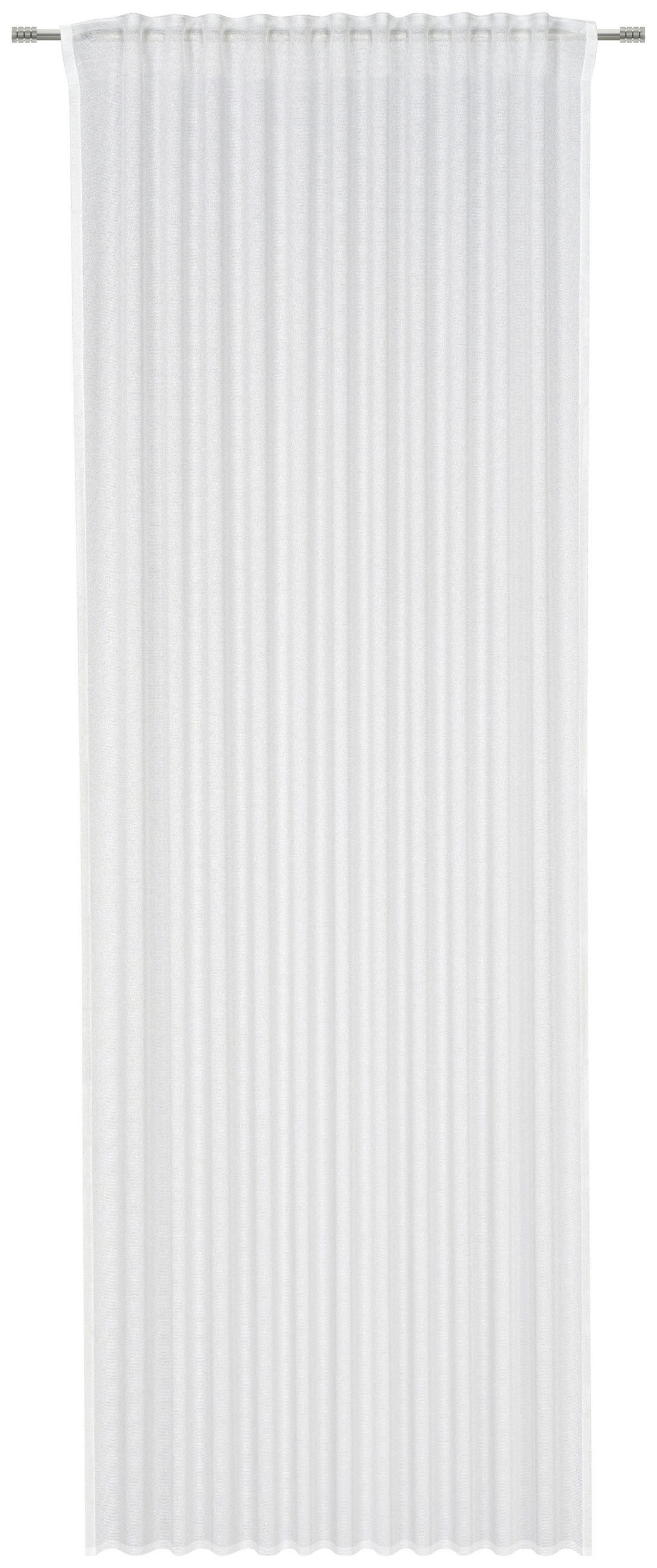 FERTIGSTORE  transparent   140/260 cm  - Elfenbein/Weiß, Basics, Textil (140/260cm) - Dieter Knoll