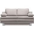 SCHLAFSOFA in Webstoff Naturfarben  - Chromfarben/Naturfarben, Design, Textil/Metall (194/96/86cm) - Novel