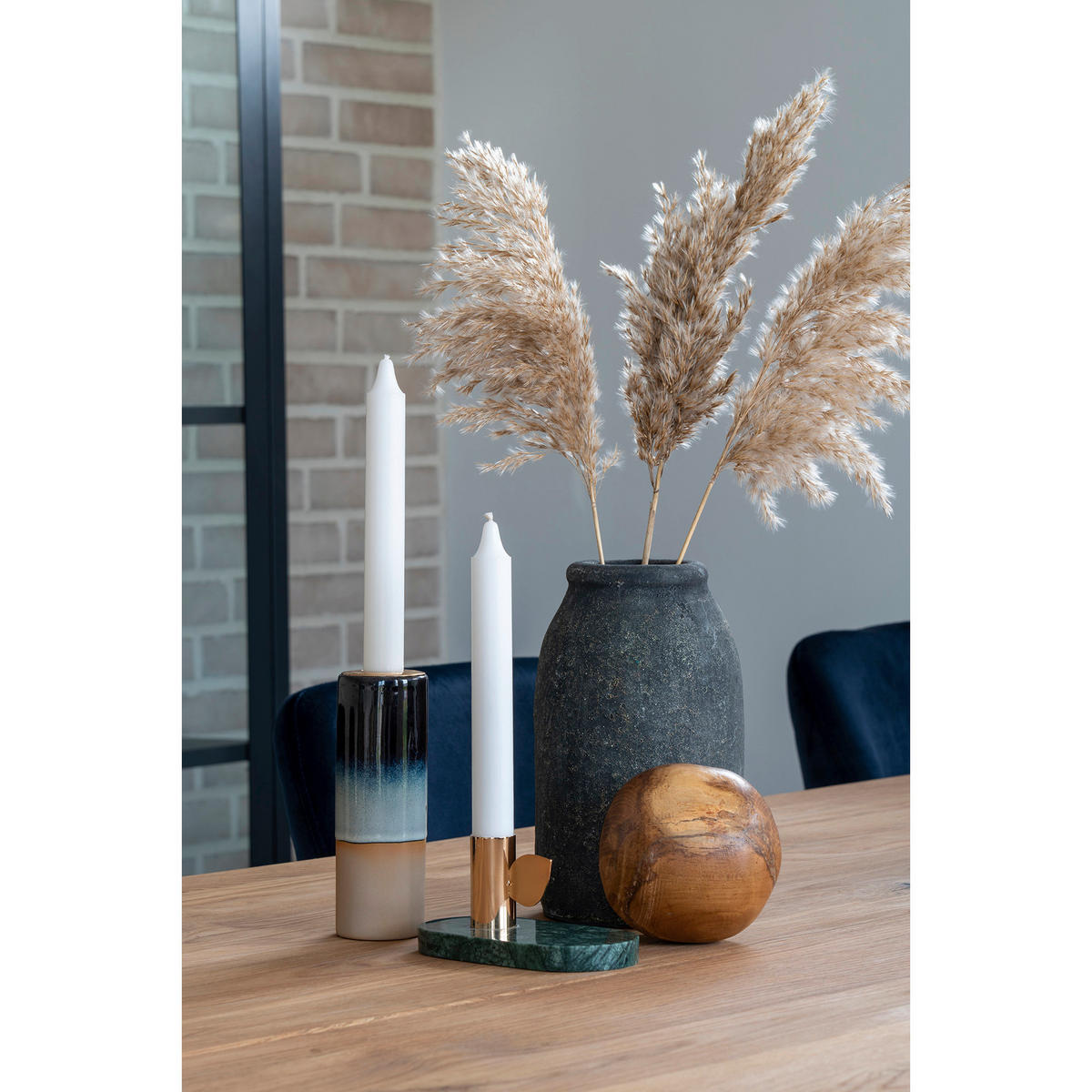 VASE  - Grau, Design, Keramik