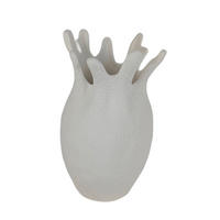 VASE 24 cm  - Weiß, Basics, Keramik (15,4/24/13,3cm)