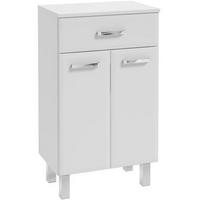 UNTERSCHRANK 50,2/83,8/33,2 cm   - Chromfarben/Weiß, MODERN, Holzwerkstoff/Metall (50,2/83,8/33,2cm) - MID.YOU