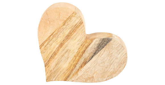 DEKOHERZ - Braun, Natur, Holz (16/15/3,5cm) - Ambia Home